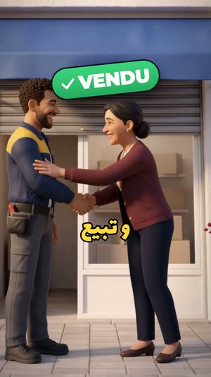handshake at the shop front